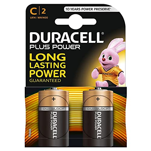 Duracell-Batterie Alcaline Plus Power, C, 2 Batterie