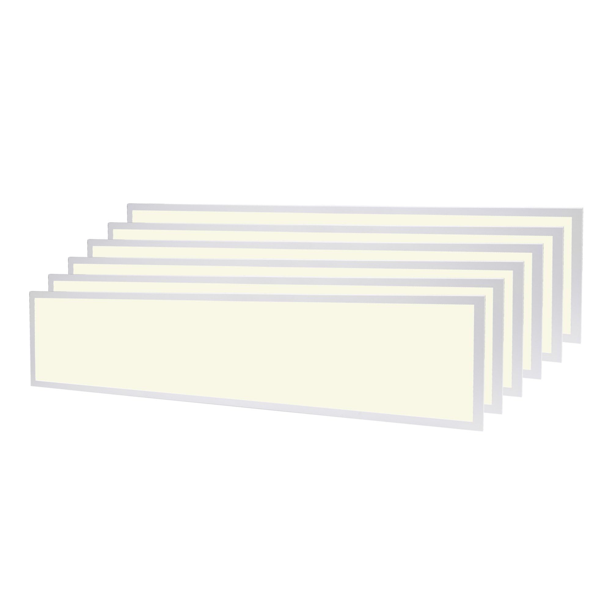 Ledvion - 6X Panel LED, 120x30, 36W, 3000K, UGR <22, 100lm/W, Luminaria empotrada incl., 3 años de garantía