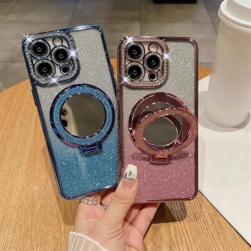 Support pour iPhone 11 Pro haut de gamme transparent effet miroir dégradé