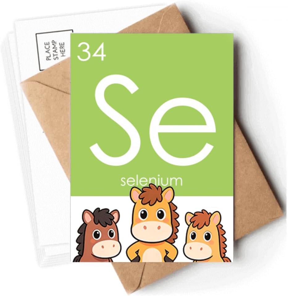 Chestry Elements Period Table Chalcogens Element Selenium Se Postcards Envelopes Cards Mailing Year Horse