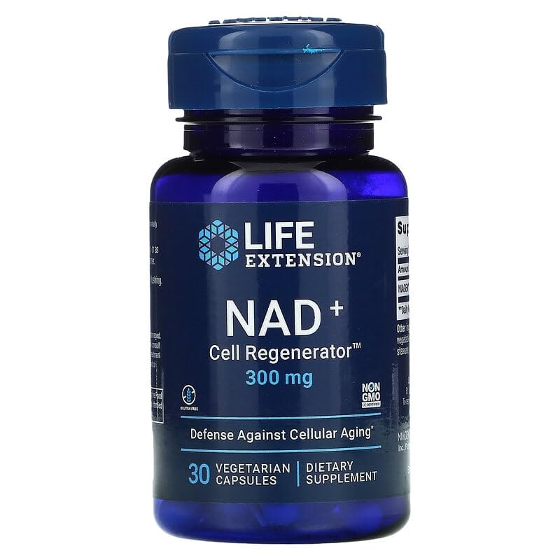 Accesorios Para Dama, Book Life Extension | NAD+ Regenerador Celular™ Ribósido de nicotinamida 300 mg, 30 cápsulas vegetales | NAD+ Cell Regenerator™ Nicotinamide Riboside 300 mg,...