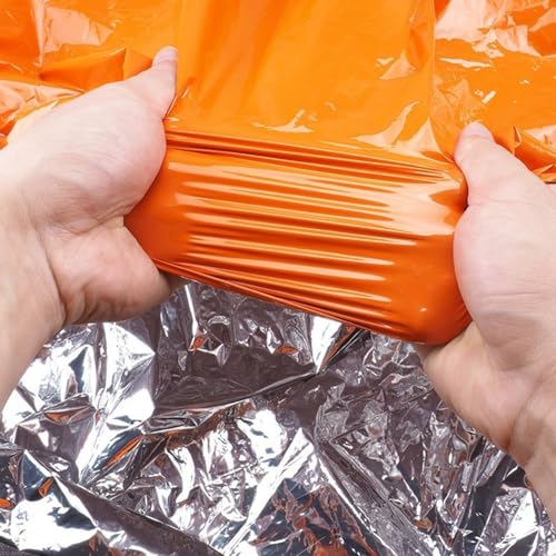 Bolsa de Dormir de Emergencia Impermeable con Silbato, Paquete de 2 Sacos Térmicos Bivy de Mylar para Supervivencia, Camping y Senderismo miniatura 7
