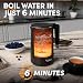 Veken Electric Kettle, 1.7L Double Wall 100% Stainless Steel Tea Water Heater Boiler, BPA-Free Cool Touch with Auto Shut-Off & Boil Dry Protection (Black)