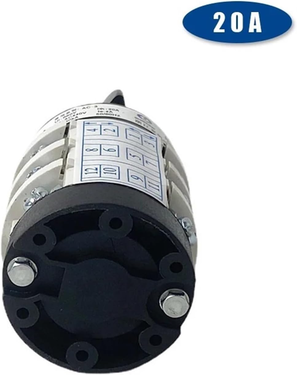 HZ5B-20/3 Cam Combination Switch for Dismantling Dig Tyre Machine Only Electrical Changeover Rotary 3 Poles 20A Sliver Contacts