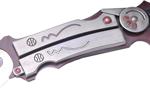 Miniatura 4 de Acero al carbono Fantasía Blazefire Saber Espada Real Metal,Eclair  Farron Rayo Gunblade Cosplay Réplica Anime Juego Trueno Accesorios