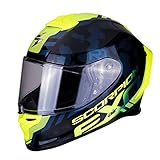 Anti-vaho : Si (Pinlock) Scorpion Casco de moto EXO-R1 AIR OGI Black-Neon yellow, Negro/Fluo, S