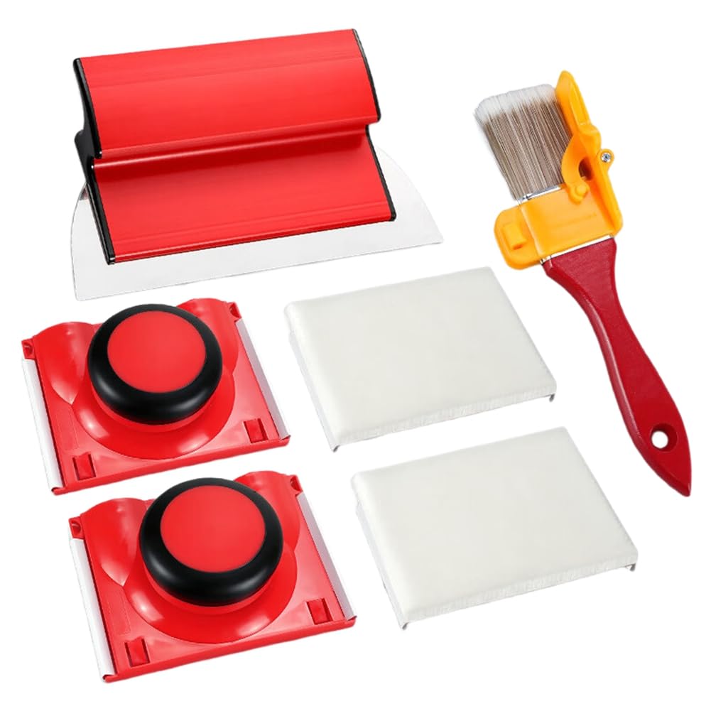 UDSKNV[KSL Paint Brush with Edging Color Separation Multi-Functional Painting Tool Set, Corner Painting Tool, Painter' S Sponge Brush