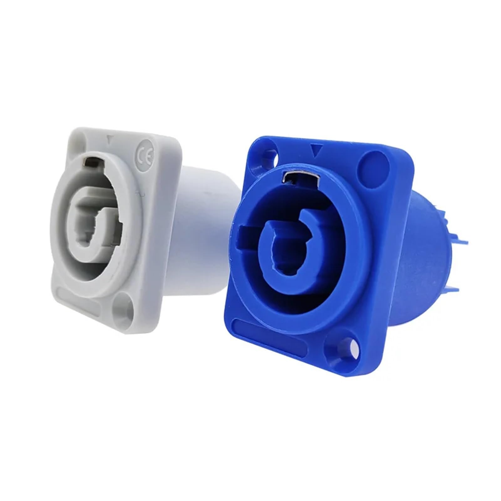 Conector de alimentación de audio y luces LED con panel de 3 pines gris 6