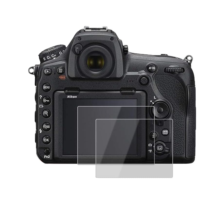 Image of kinokoo Tempered Glass for Nikon D850 /P530 P510 Crystal Clear Film Nikon D850 P530 P510 Screen Protector Bubble-Free / Scratch-Resistant (Pack of 2)