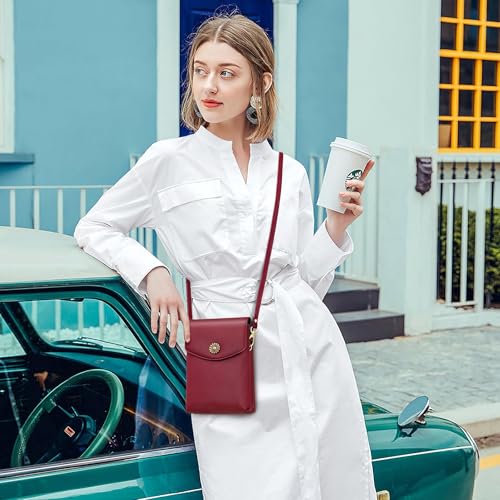 Image of Peacocktion Small Crossbody Bags for Women Travel Cell Phone Purse RFID Wallet Purses with Adjustable Strap Trendy