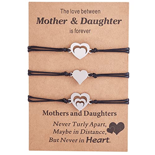 Image of Ornaland 2 /3 /4 /5 Pcs Friendship Bracelet Best Friend Bracelets Bff Matching Heart Bracelet Braided Bracelet Best Friend Friendship Gifts for Women Friends Girls Teen