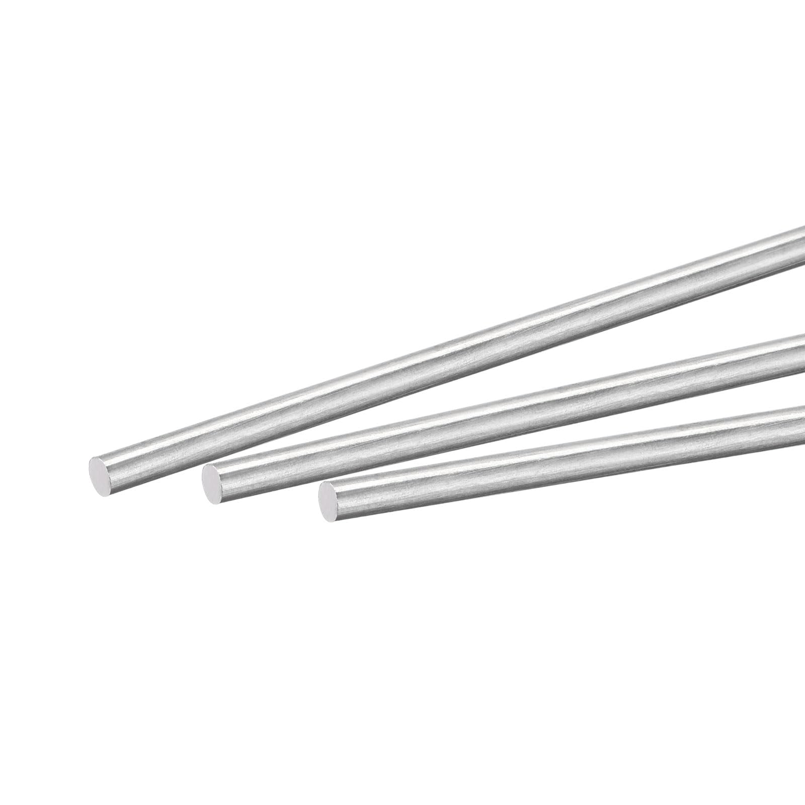 MECCANIXITY 316 Stainless Steel Round Rods - 5 Pack 3/8 X 12 Inch Metal Lathe Bar Stock
