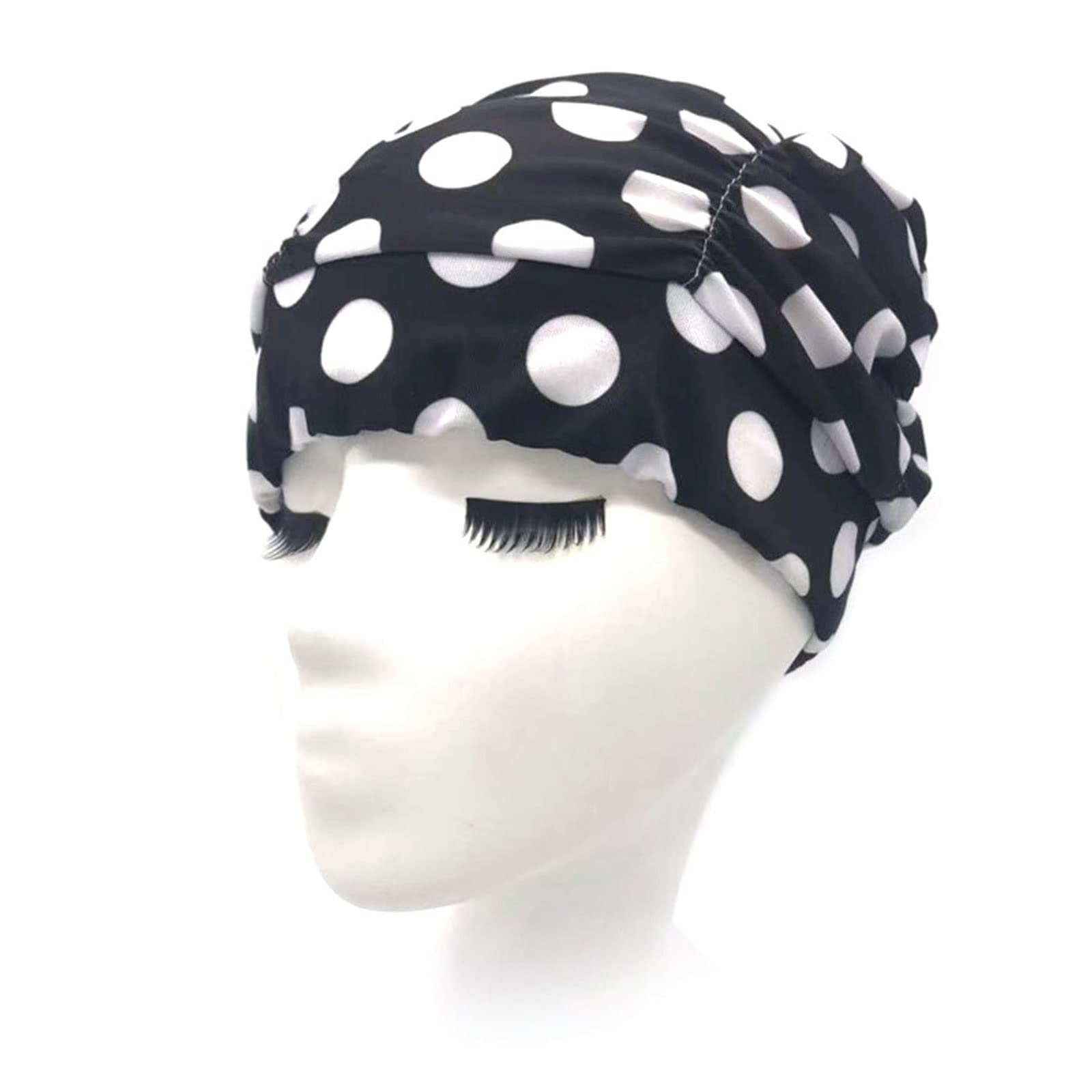 Cuffia da Nuoto Turbante Unisex Elasticizzato Morbido for Adulti, Alta Elasticità, Antiscivolo, Spiaggia, Stampato, Nuoto, Piscina, Sport, Immersioni, Bagno, Capelli Lunghi