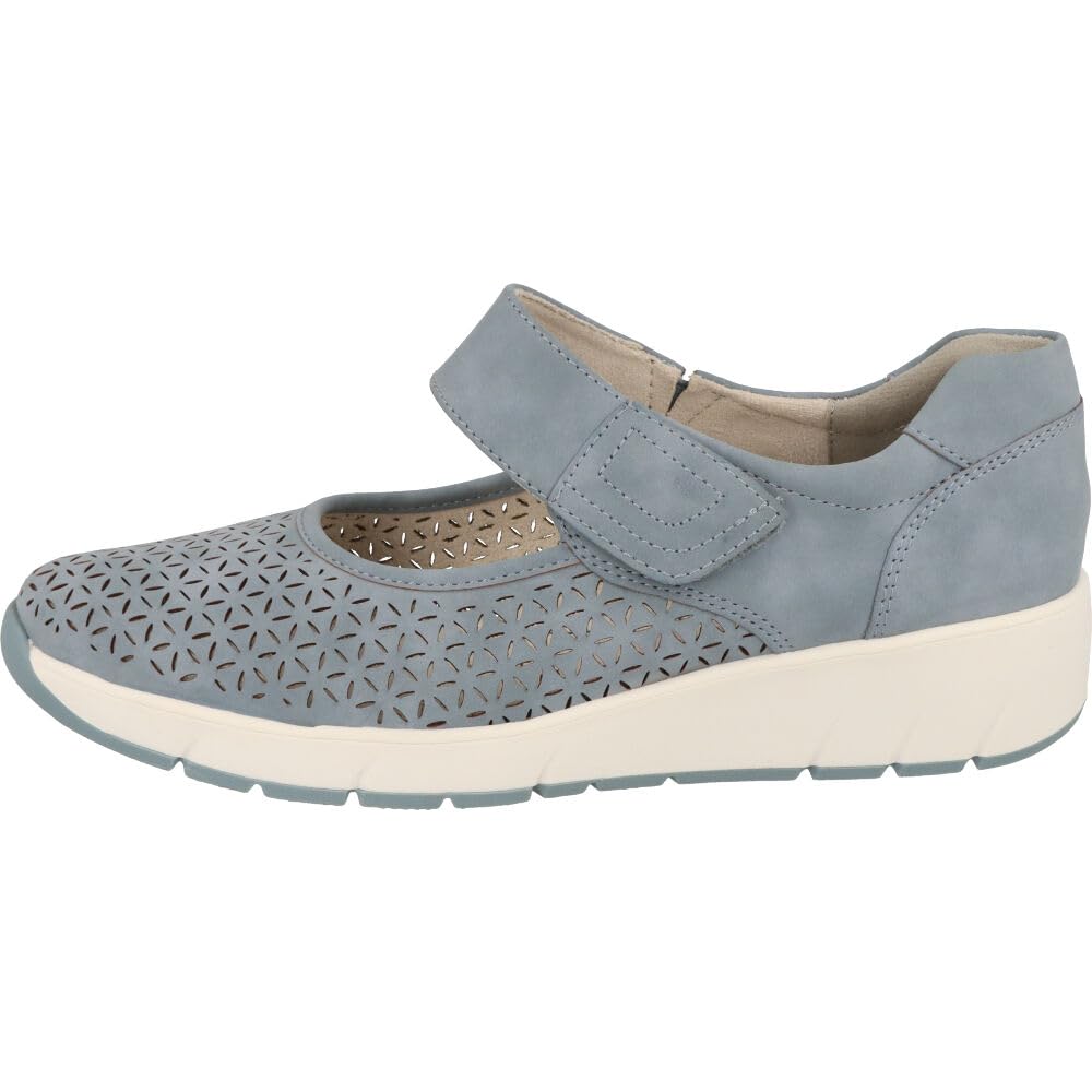 Jana Damen Halbschuhe mit Klettverschluss Vegan