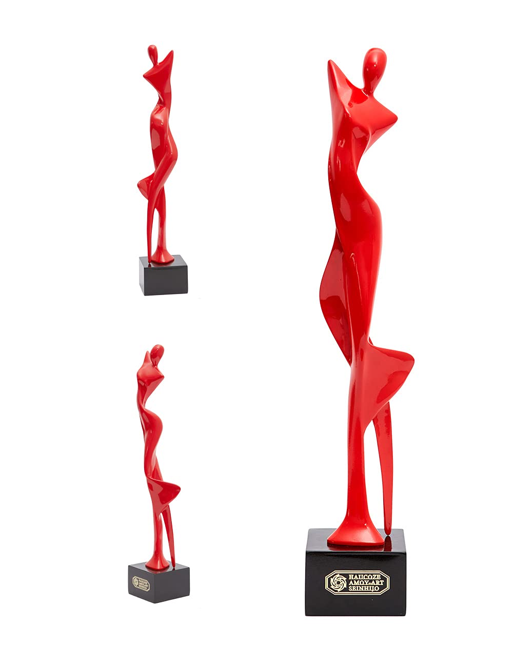 Donna Statuetta Scultura Ballerina Soprammobili Statua Yoga Decorative Moderna Figurina Regali Casa Ornamento Resina Arte 36cm