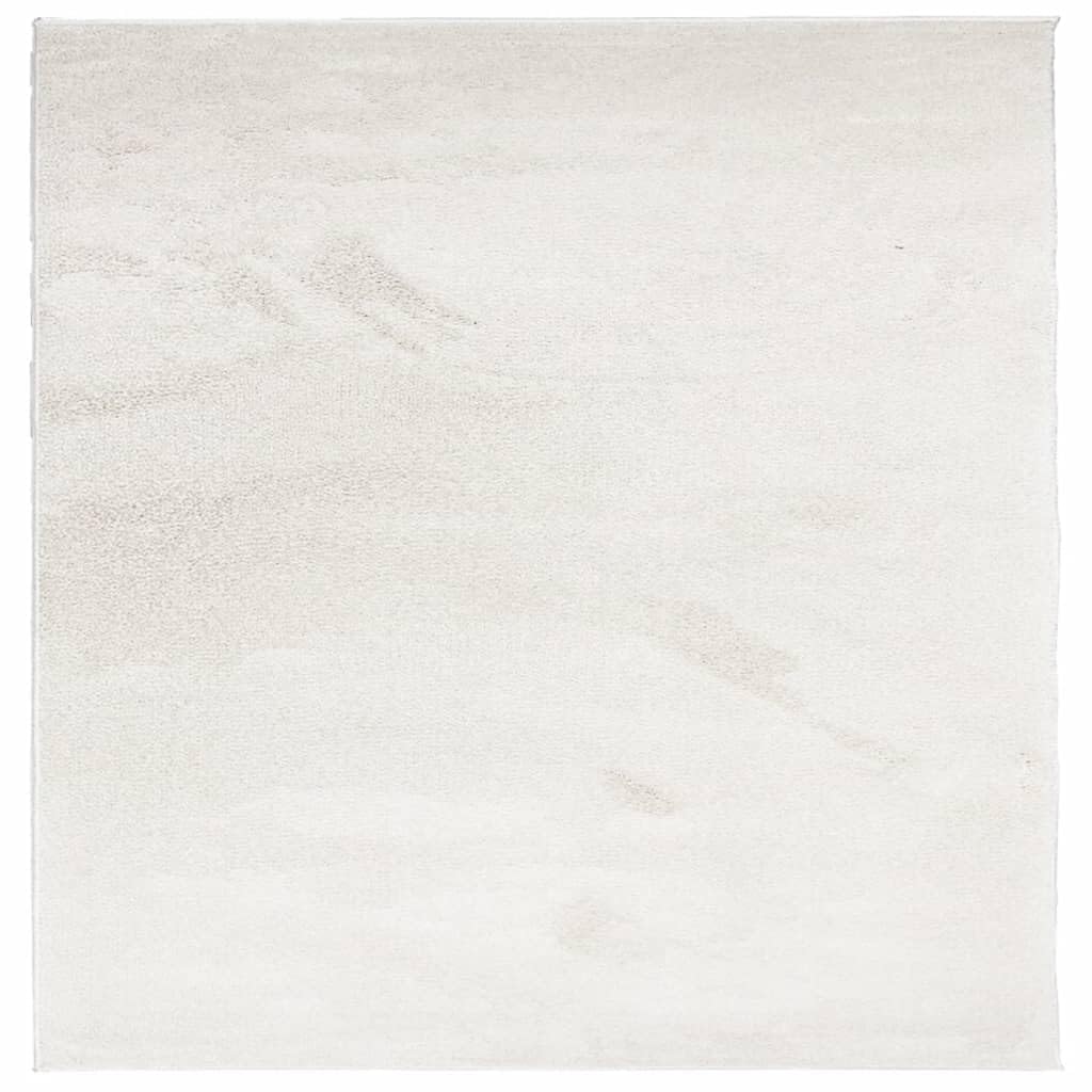 Tapis Oviedo moderne certifié Oeko-TEX 100 en polyester beige haut de gamme