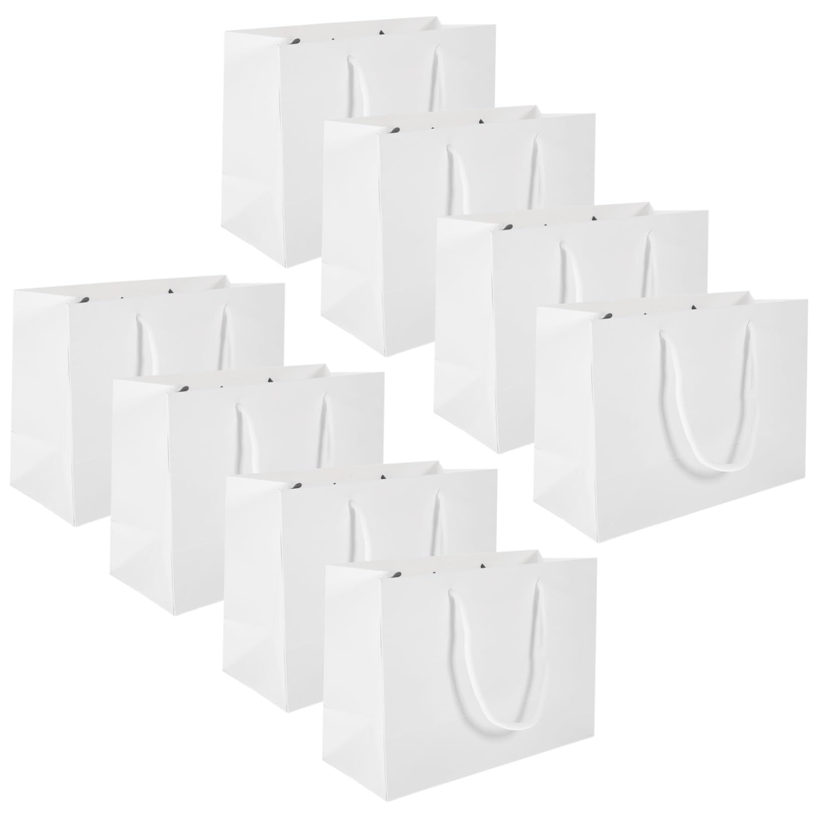BUGUUYO Bolsas de Papel Kraft de Obsequio con Asa Reutilizables 20 para Dulces y Pequeños Objetos en Fiestas y Baby Showers