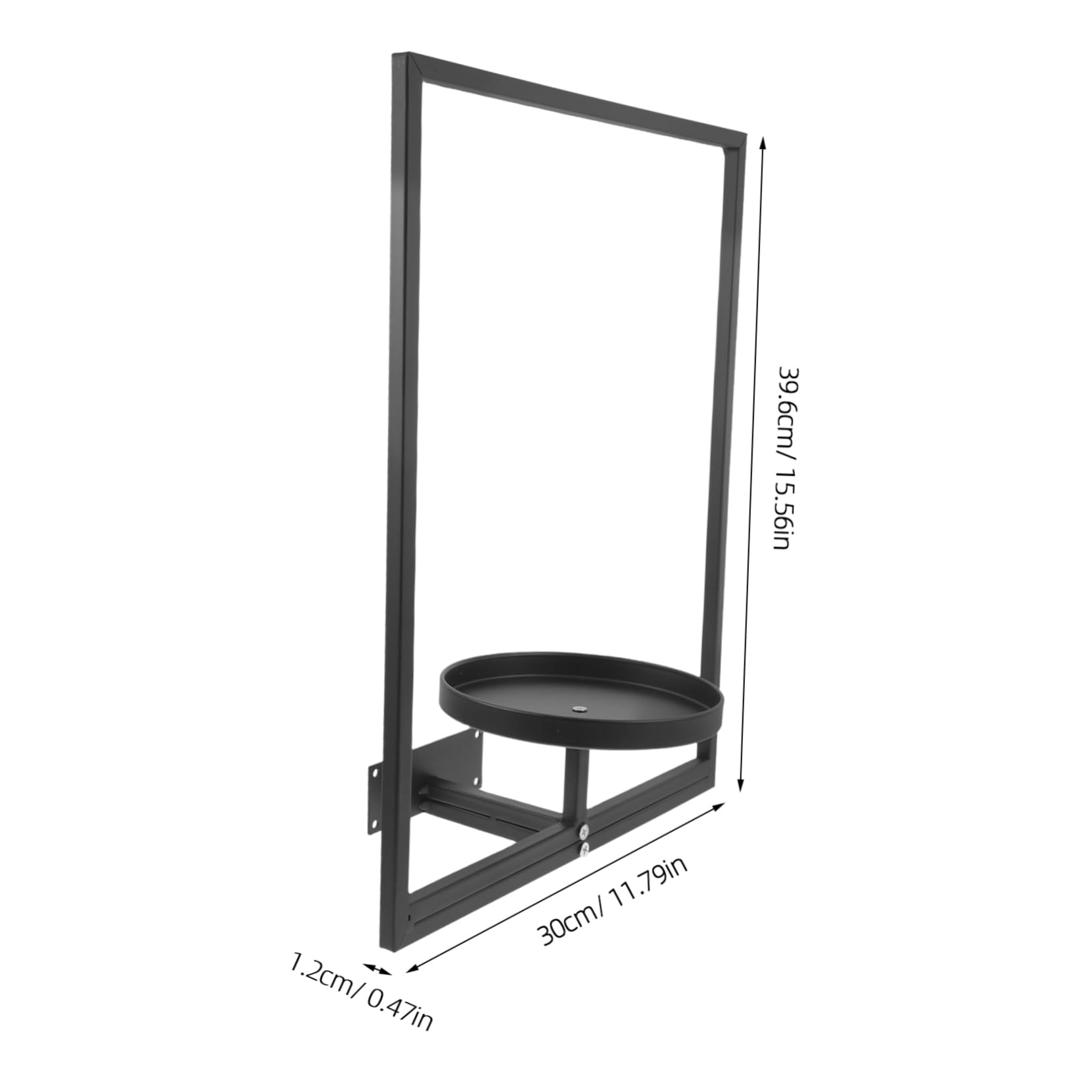 JOINPAYA Wall Mounted Plant Rack Modern Iron Flowerpot Holder for Use Space Saving Hanging Shelf Minimalist Home Decor Flower Display