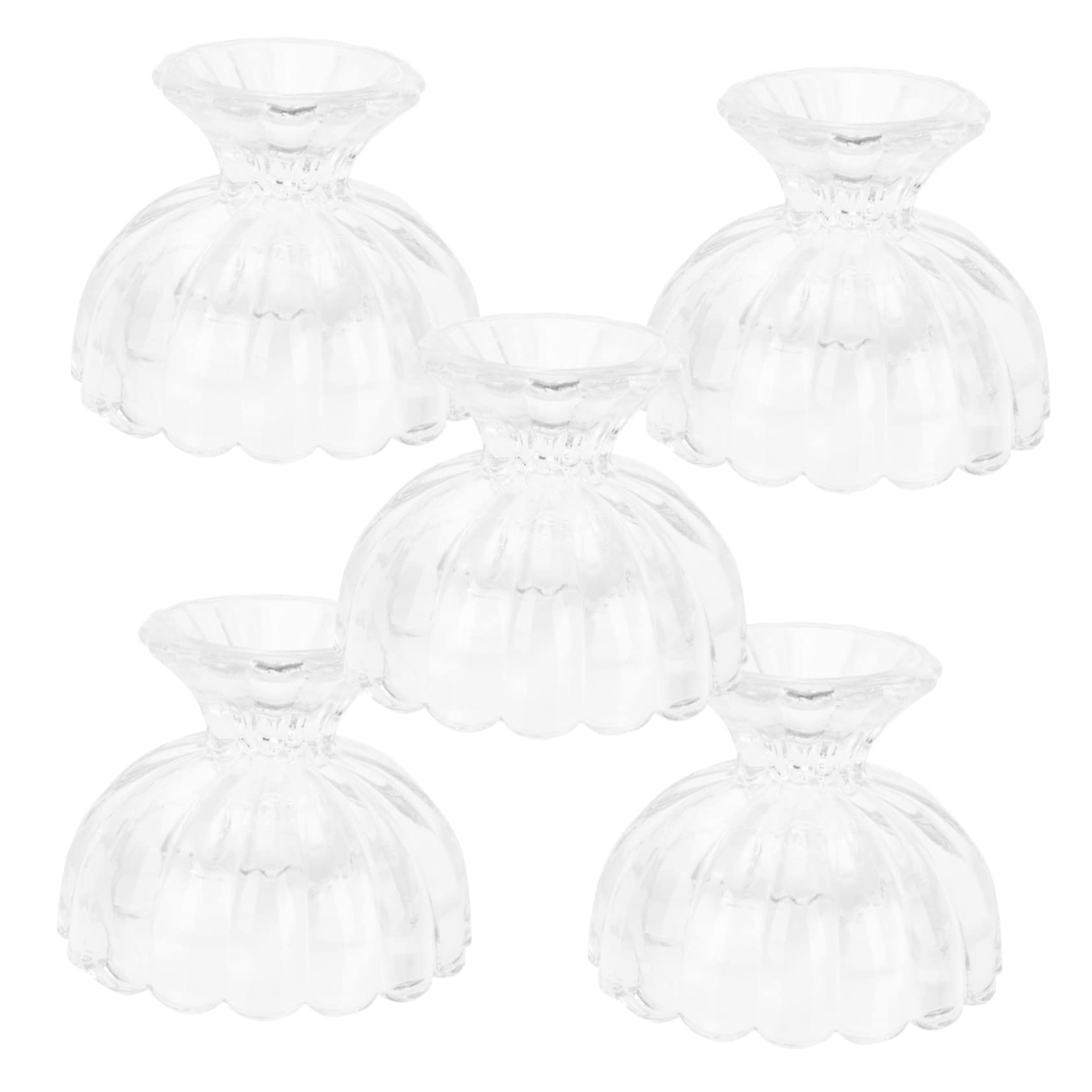 Lotus Dessertbecher aus Glas 5 Stück, 150ml für Eiscreme und Pudding