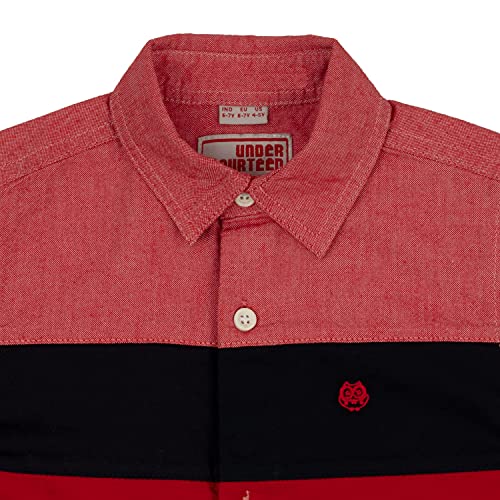 Image of Under Fourteen Only Boys Shirt, 100% Cotton Half Slevees Narrow Collar Regular Fit Printed Shirts for Kids Boys.