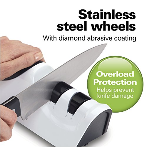 image for Hamilton Beach Electric Kitchen Knife Sharpener, 2 Stages, Diamond Coa