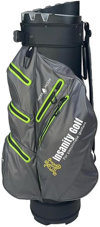 Miniatura 2 de Bolsa impermeable para carrito de golf, peso ligero, organizador de 14 vías, parte superior divisora más cubierta de lluvia