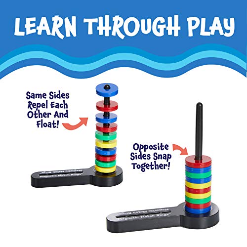 Magnetic Match Rings, Magnet Matching Game Stem Learning Toy For Kids #TOP2