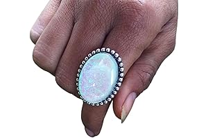 ArtisanJewelrydesign Australian Fire Opal Rings for Women Sterling Silver