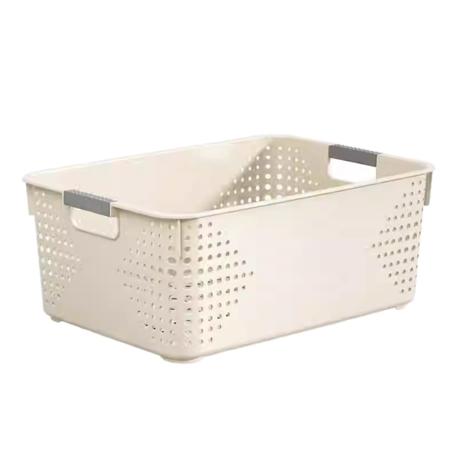 Jorivelax Cream-colored extra-large storage basket for snacks, miscellaneous items, desktop, living room, and toys