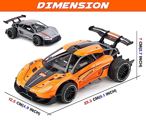 Image of Zest 4 Toyz Remote Control Car Rechargeable RC Racing Car Alloy High Speed Car Toys for Kids Best Gift Vehicle Toys for Boys (Pack of 1) Assorted