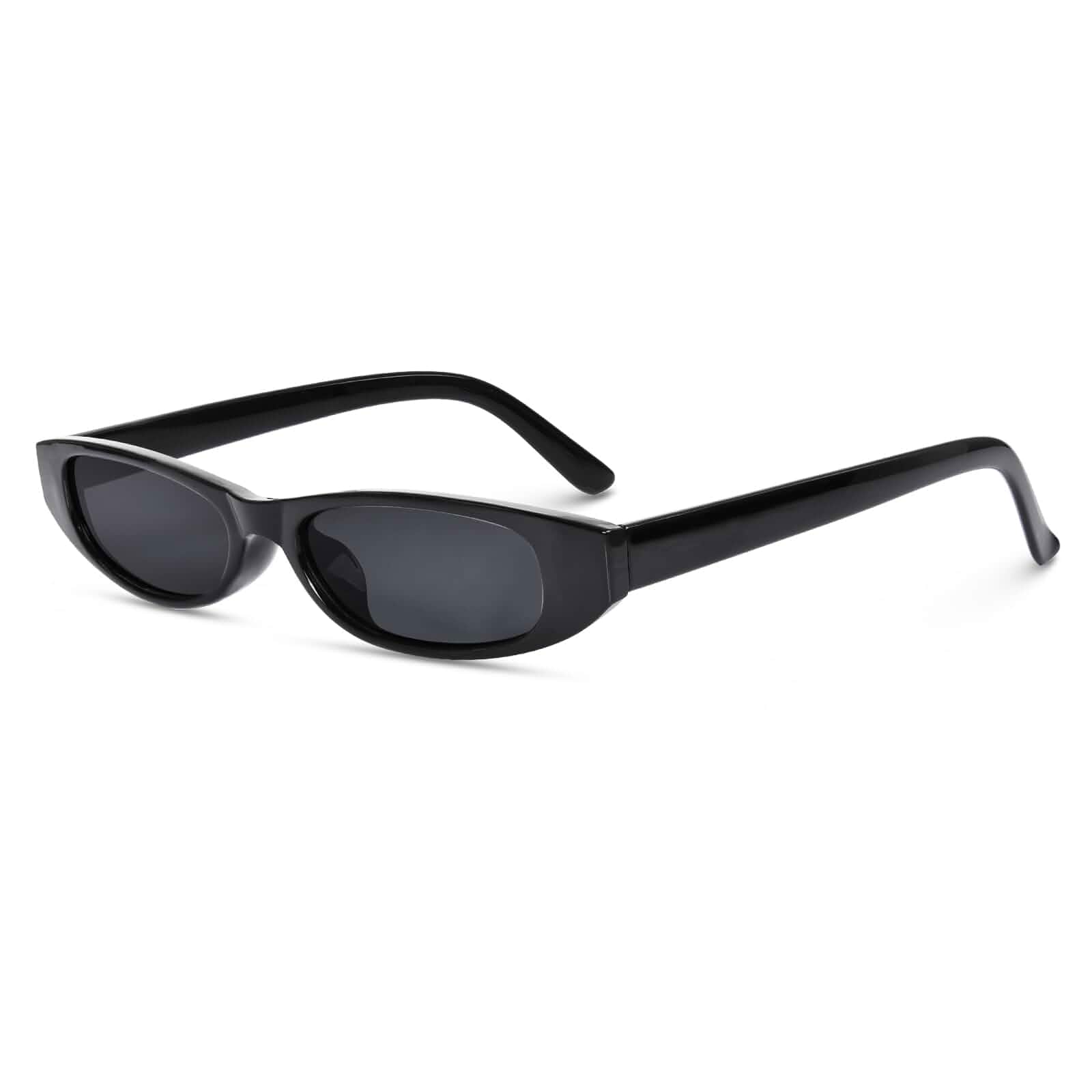 VEDAOHO Small Rectangle Sunglasses for Women 90s Retro Oval Sun Glasses Trendy Narrow Shades