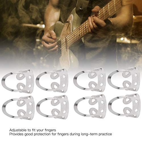 8 médiators de pouce pour guitare, médiators en acier inoxydable pour guitare, basse, banjo(Argent) - Les Beatles, Paul McCartney, John Lennon, RIngo Starr, George Harrison 8 médiators de pouce pour guitare, médiators en acier inoxydable pour guitare, basse, banjo(Argent) – Image 5