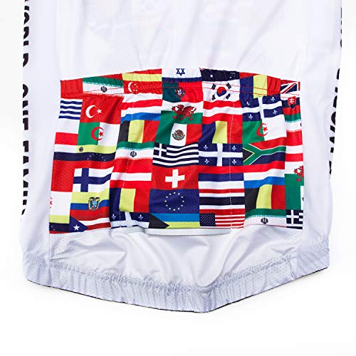 Cycling Jersey Women Short Sleeve Bike Biking Shirts Full Zip Bicycle Tops Cycling Clothes with 3 Pockets USA L