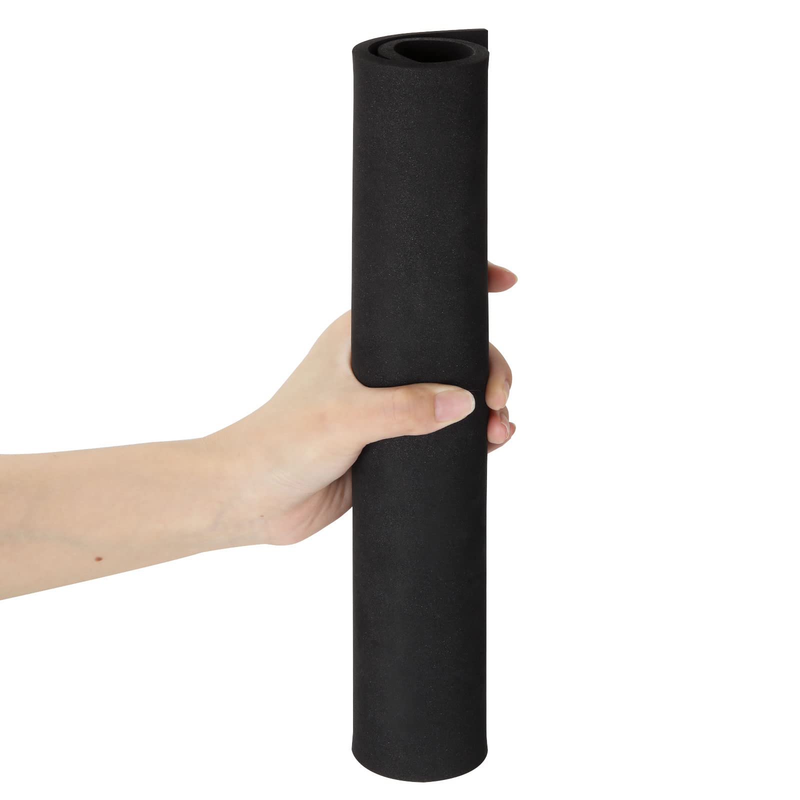 2 Paquets Noire Mousse EVA 6mm, MEARCOOH 150cm*90cm Grande Taille Mousse EVA Cosplay, EVA Foam Densité 86kg/m3 Pour Les Costumes De Cosplay, L' Artisanat, Les Projets De Bricolage (2PCS 6mm Noire