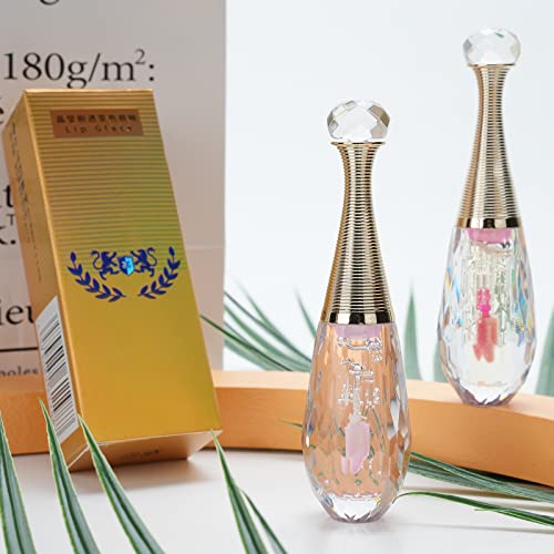 2 Pieces Color-Changing Lip Glaze Set, Magic Colors Changing Moisturizing Lip Glaze Long-Lasting Moisturizing Lip Oil Kit #TOP4