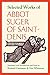 Selected Works of Abbot Suger of Saint-Denis