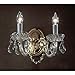 Monticello 2 Light Wall Sconce Crystal Type: Crystalique, Finish: Gold Plated