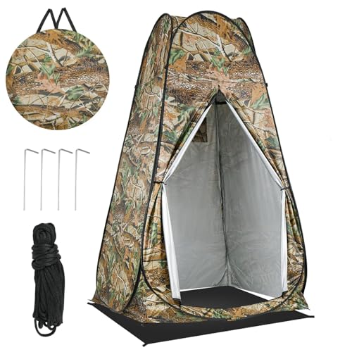 Pop Up Privacy Shower Tent, Outdoor Portable Changing Tent Camping for Camping Beach Toilet Shower Bathroom Changing Room Sun Shelter with Window with Carry Bag image 4