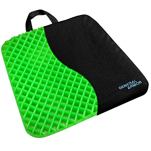 GENERAL ARMOR Sitzkissen, kann die Sitzbein und Steißbeinschmerzen lindern, Gel Sitzkissen, kühl und luftig, antirutsch