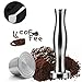 Produktbild Edelstahl Kaffee Kapseln & Kaffee-Tamper, Nachfüllbare Säurebeständig Korrosionsbeständig Umweltfreundlich für Nespresso-Maschine
