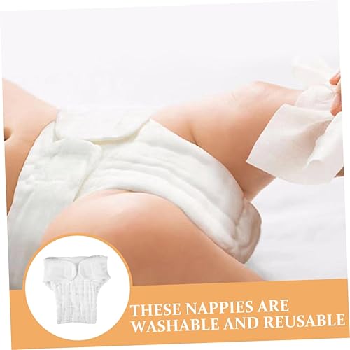 Miniatura 7 de Didiseaon 5 fundas de pañales reutilizables de algodón para recién nacidos y niños pequeños, lavables y transpirables para niños y niñas