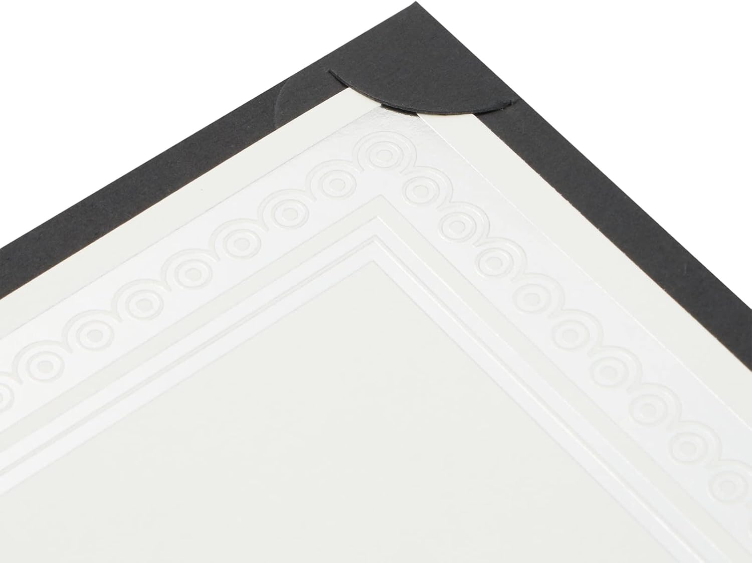 Pack of 48 Size 8.5 x 11 Certificate Holders - 48-Pack, Single-Sided, 8.5 x 11, Black - Bulk Diploma Covers & Certificate Folders for Employee Appreciation & Awards