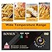 ROVSUN 22.8QT Commercial Deep Fryer with Baskets & Lids, 21.8L Stainless Steel Electric Double Fryer, Countertop Kitchen Frying Machine w/Temperature Control, French Fries Donuts 3400W