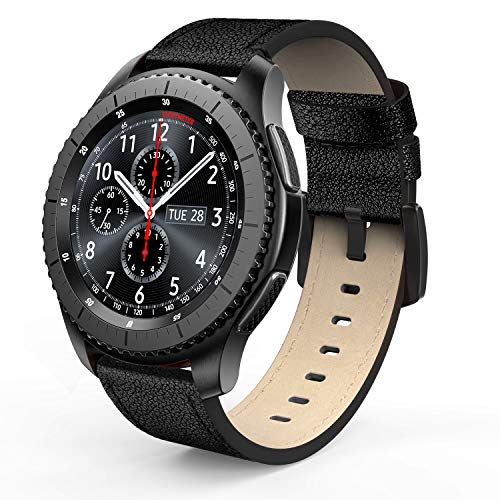 SWEES Leather Bands Compatible for Gear S3 Frontier & Classic and Galaxy Watch