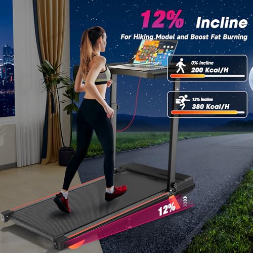Motorized Folding Treadmill with Incline