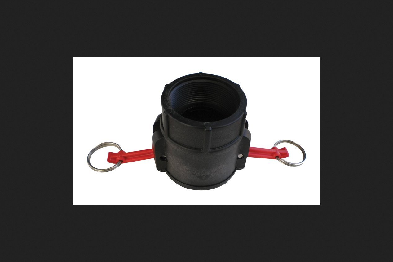 Pacer Polypropylene Female Coupler 1-1/2 in. Dia. x 1-1/2 in. Dia. Black 1 pk