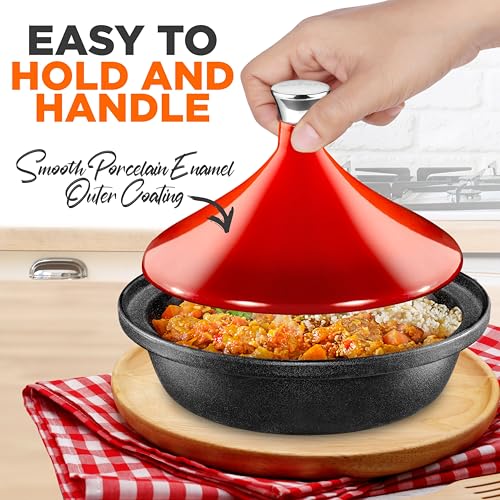 Berlinger Haus Moonlight Tajine en Fonte Émaillée 22 cm, Induction