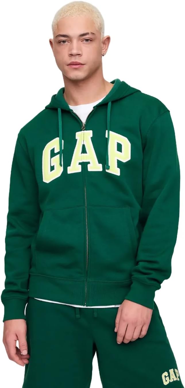 GAP Logo Heritage Hoodie Hooded Full Zip Sweatshirt