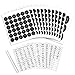 SWOMMOLY 771 Printed Spice Jar Labels with Extra Write-on Labels, Pantry Stickers and Chalk Marker Pen. Chalkboard and Transparent Labels Set
