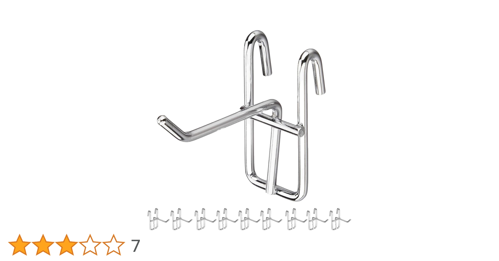 ①商品陳列 メッシュ用金属製フックφ5 長さ50mmなど20Kg分 楽天